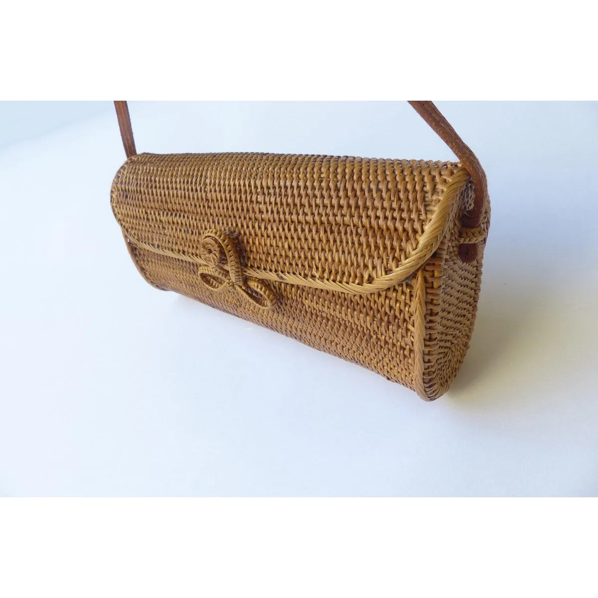 Shoulder Clutch Wicker Basket Bag