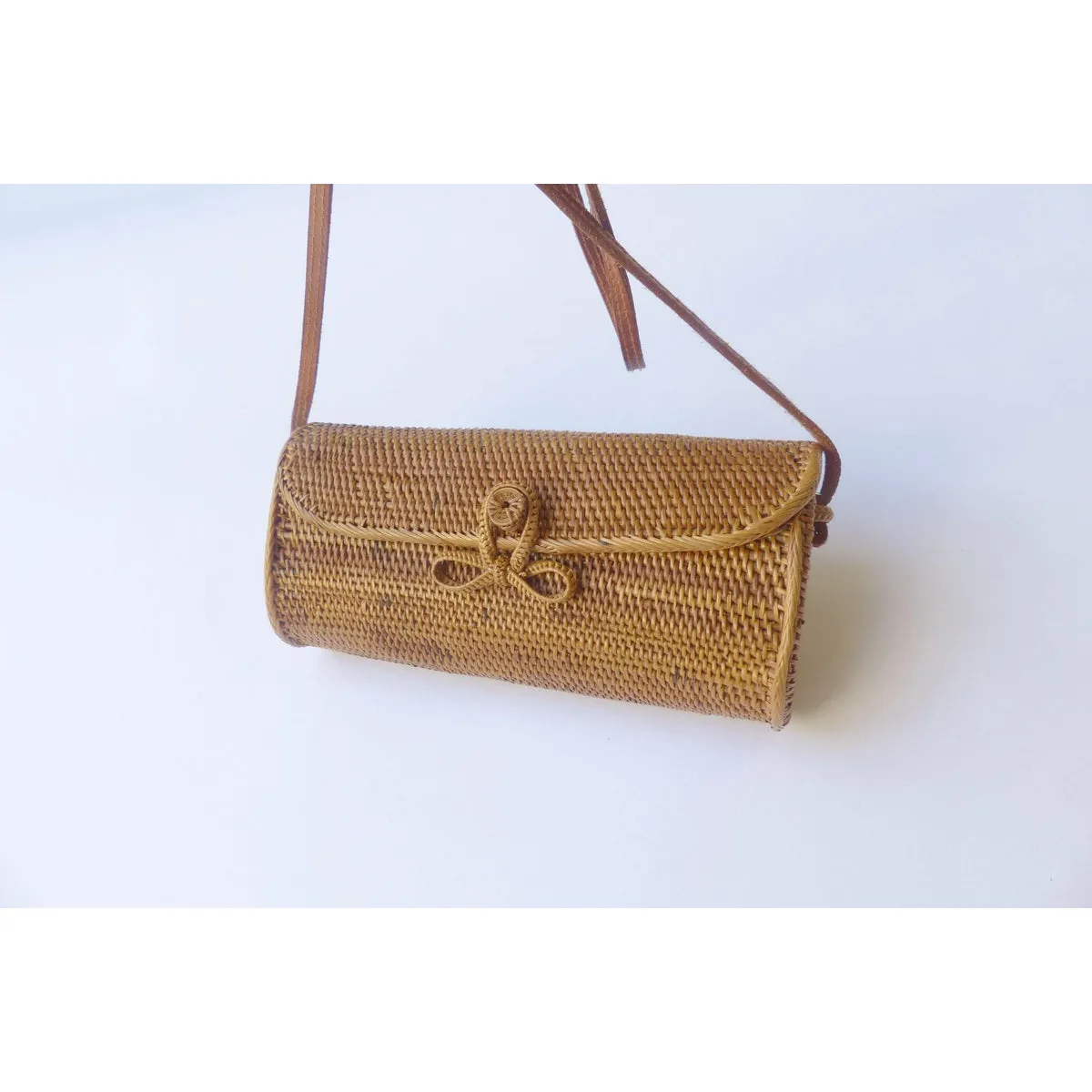 Shoulder Clutch Wicker Basket Bag