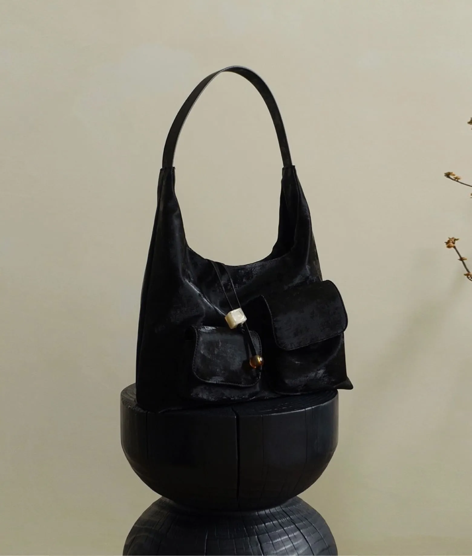 SILENCE velvet underarm shoulder bag