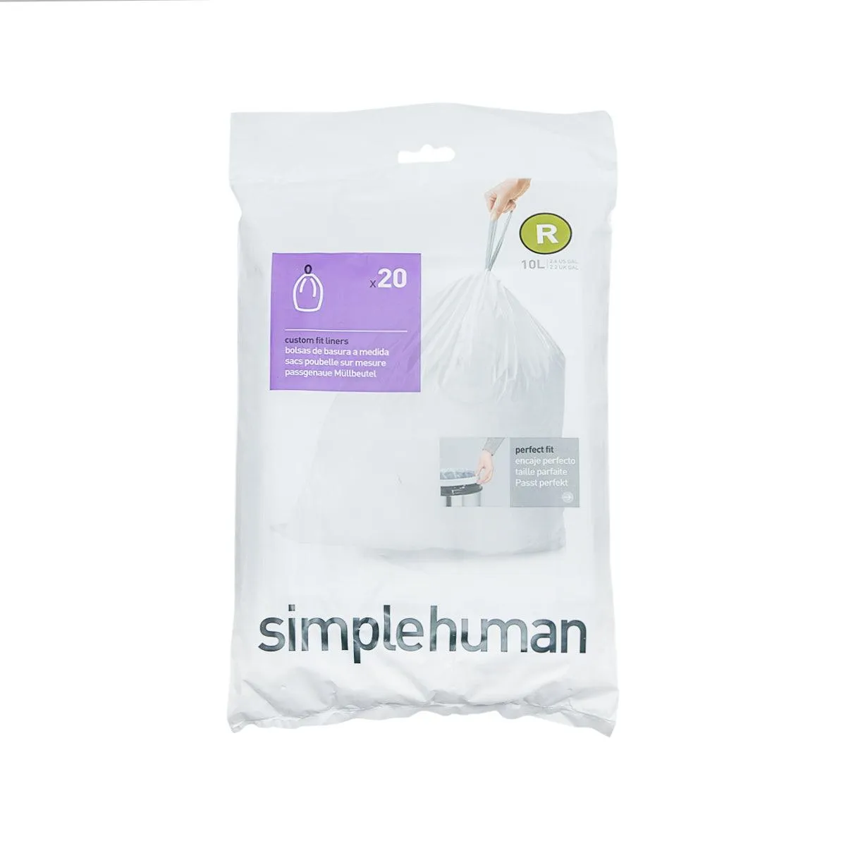 SIMPLEHUMAN Trash Bag-Code R-Type 10L 20P