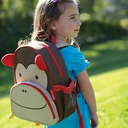 Skip Hop Zoo Little Kid Backpack, Monkey for Kids Ages 3-6 Years