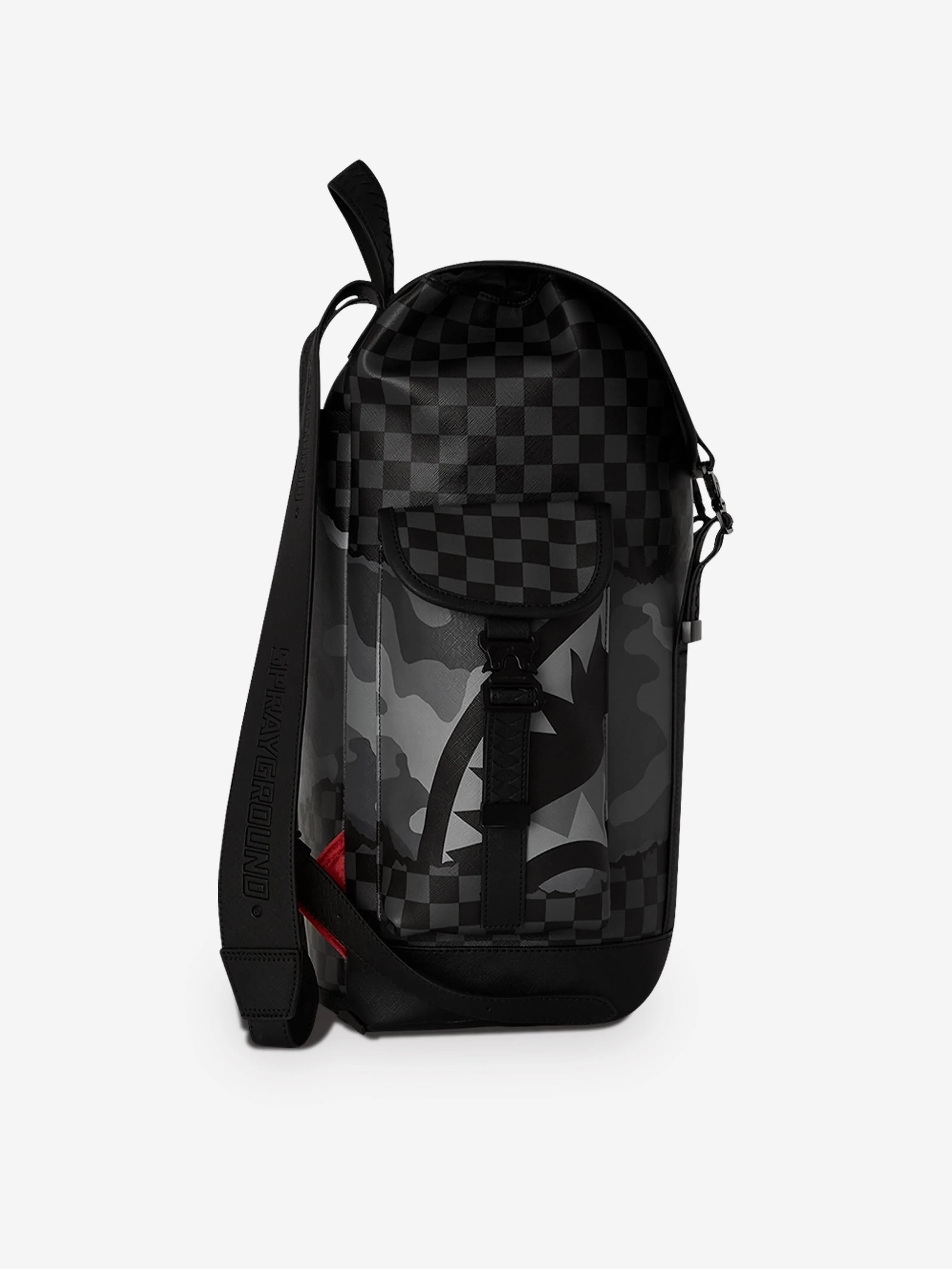 Sprayground Kids Split Up Camo Tear Monte Carlo Backpack in Black (46cm)