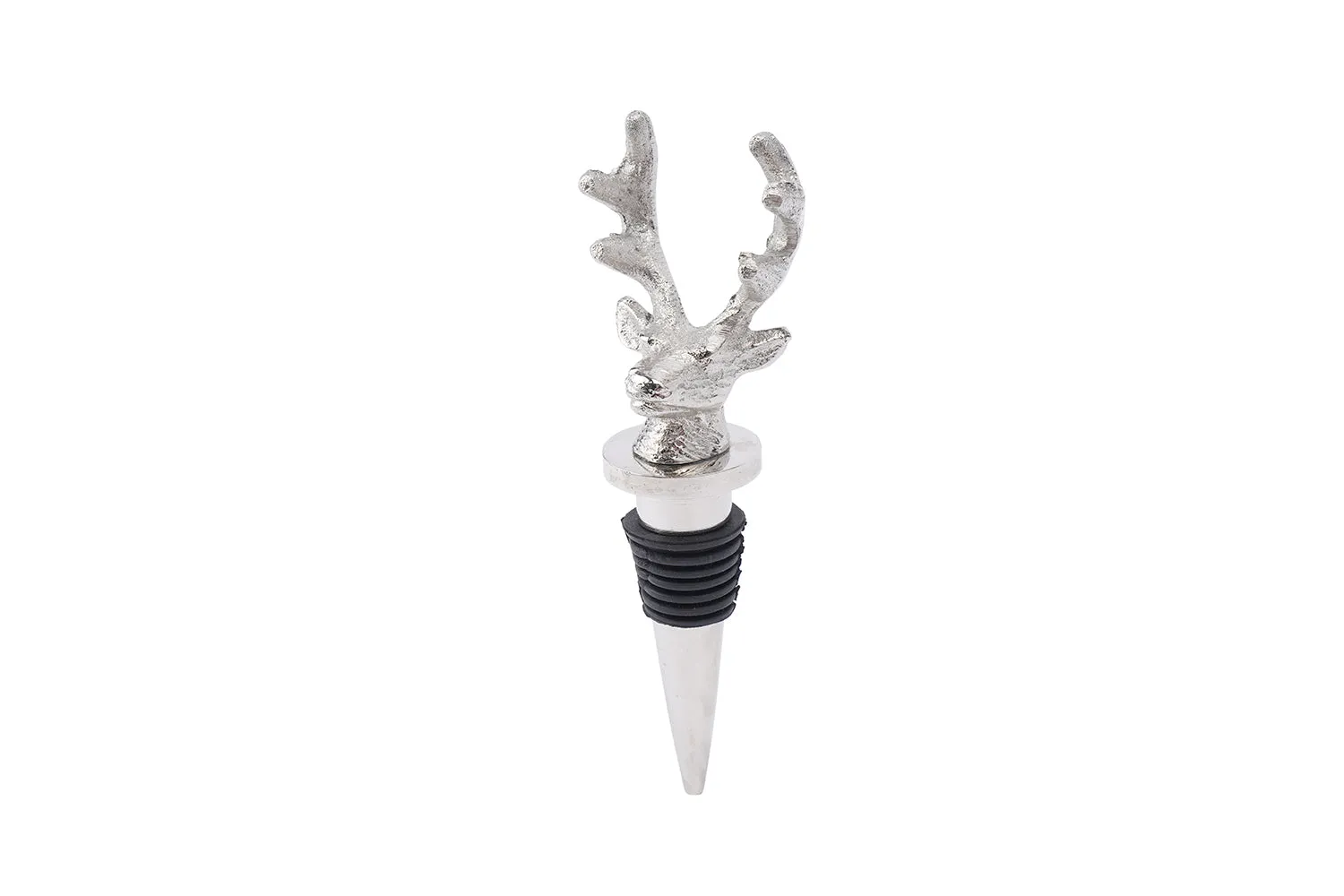 Stag Head Bottle Stopper In Organza Bag