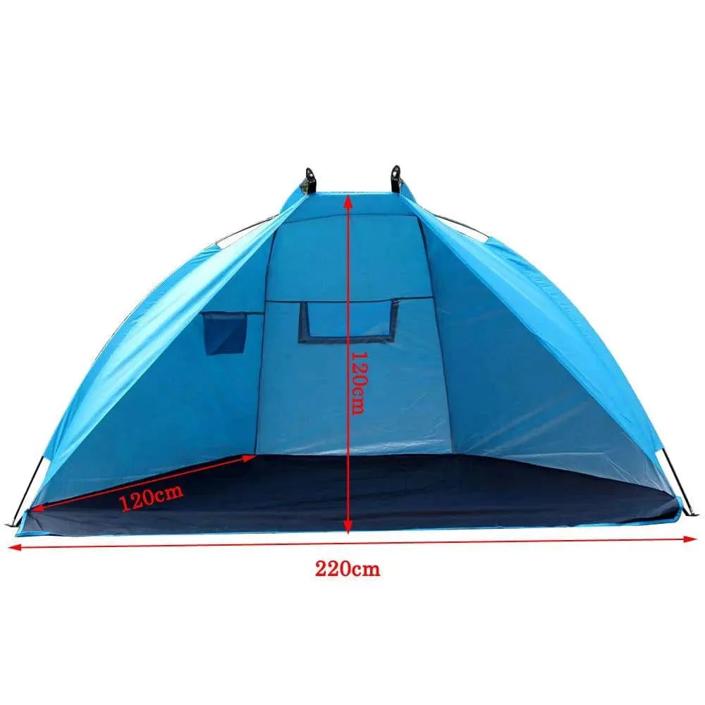 Summer Beach Tent Outdoor Camping Tent Anti UV Sunshade Shelter for Fishing Picnic Beach Park Sports Fishing Tent