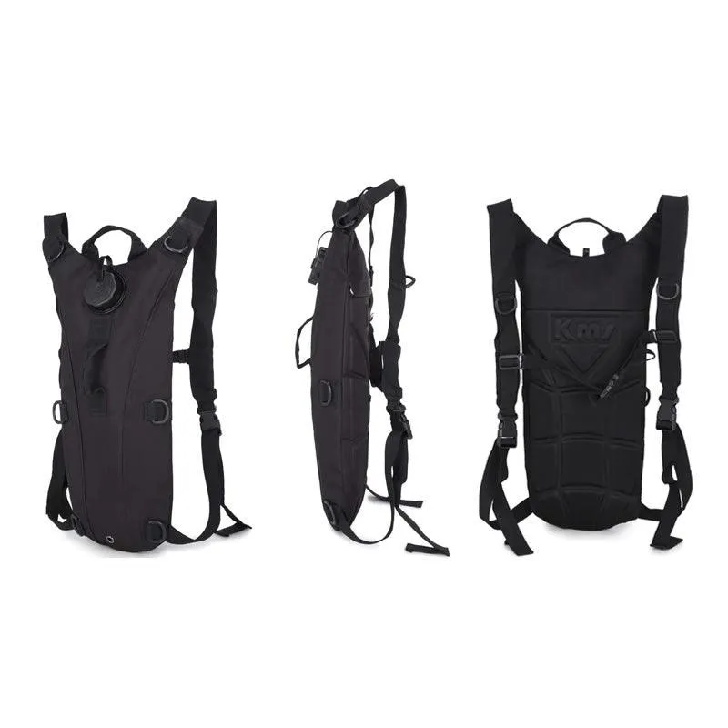 Tactical 3L Hydration Water Bag Pack CF-50 BLACK