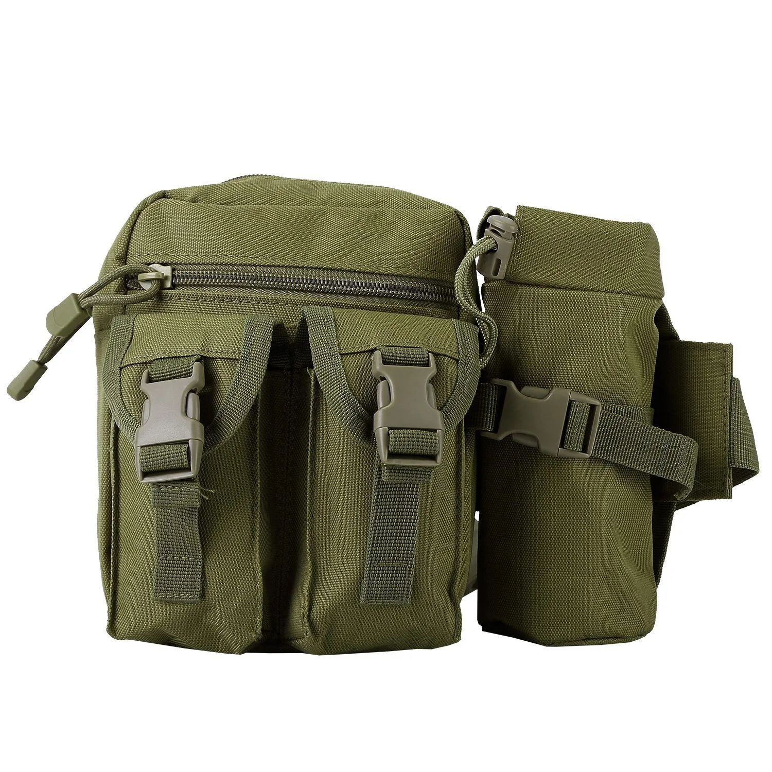 Tactical Waist Bag Utility Pouch Belt Bag with Water Bottle Pouch