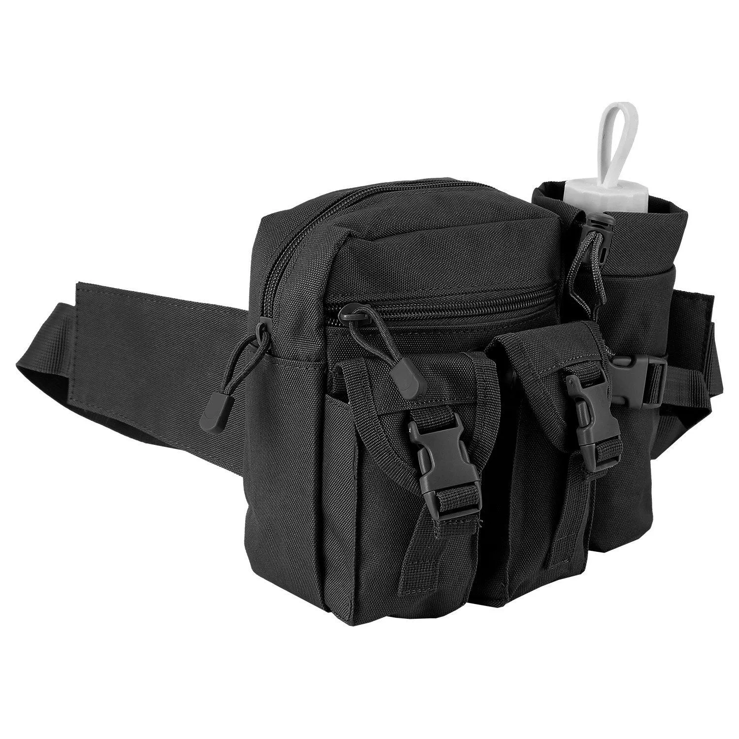 Tactical Waist Bag Utility Pouch Belt Bag with Water Bottle Pouch