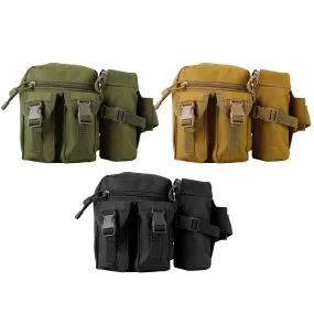 Tactical Waist Bag Utility Pouch Belt Bag with Water Bottle Pouch