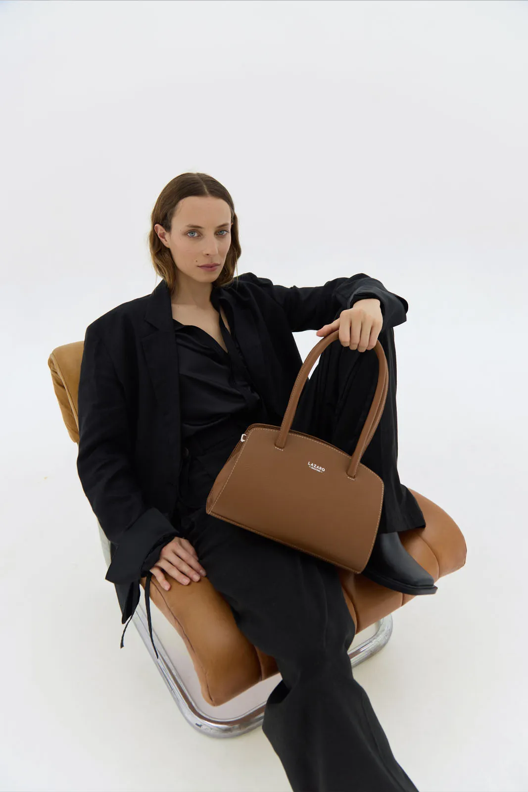 Tan Leather Shoulder Bag Margot