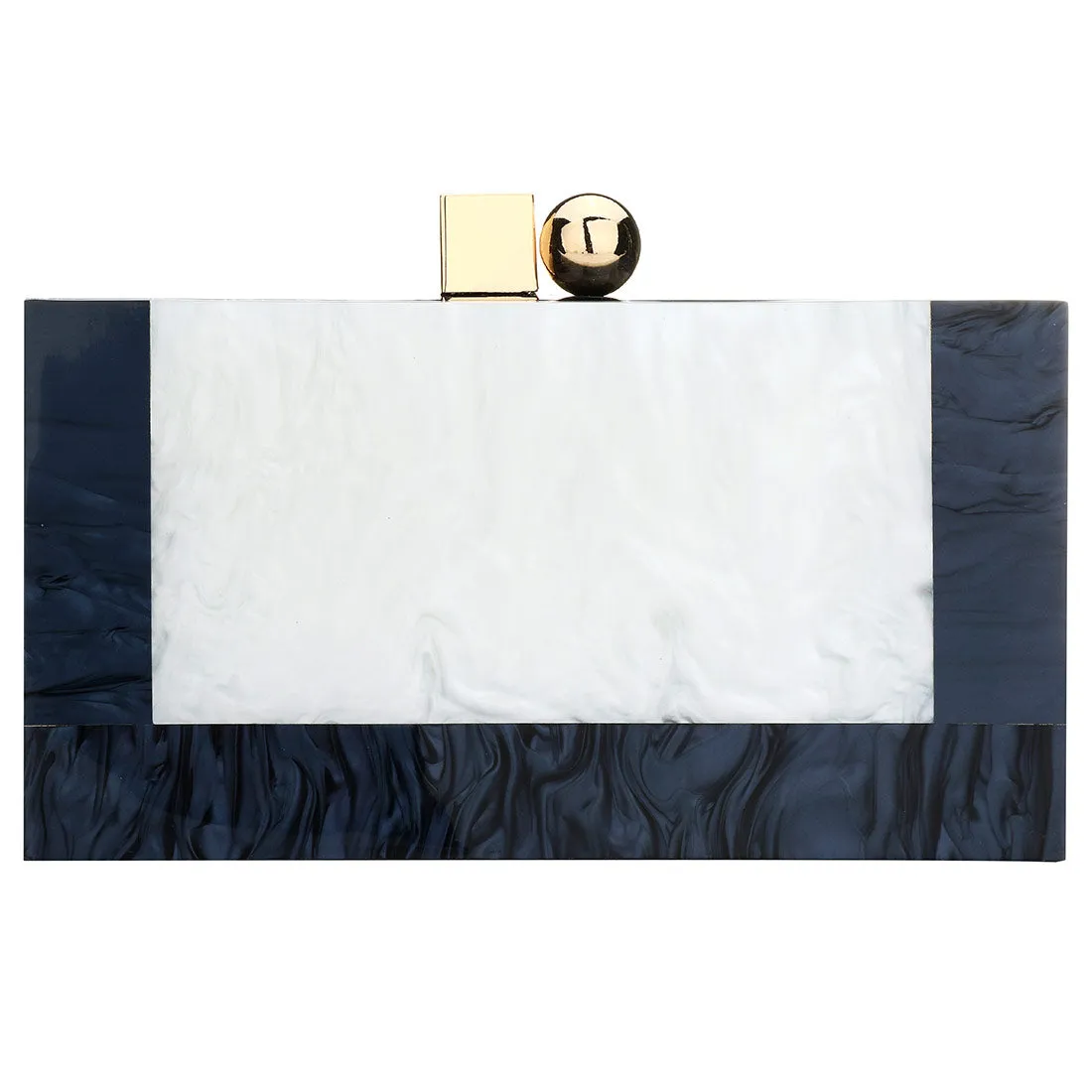 TEEK - Contrast Color Ball Block Clutch