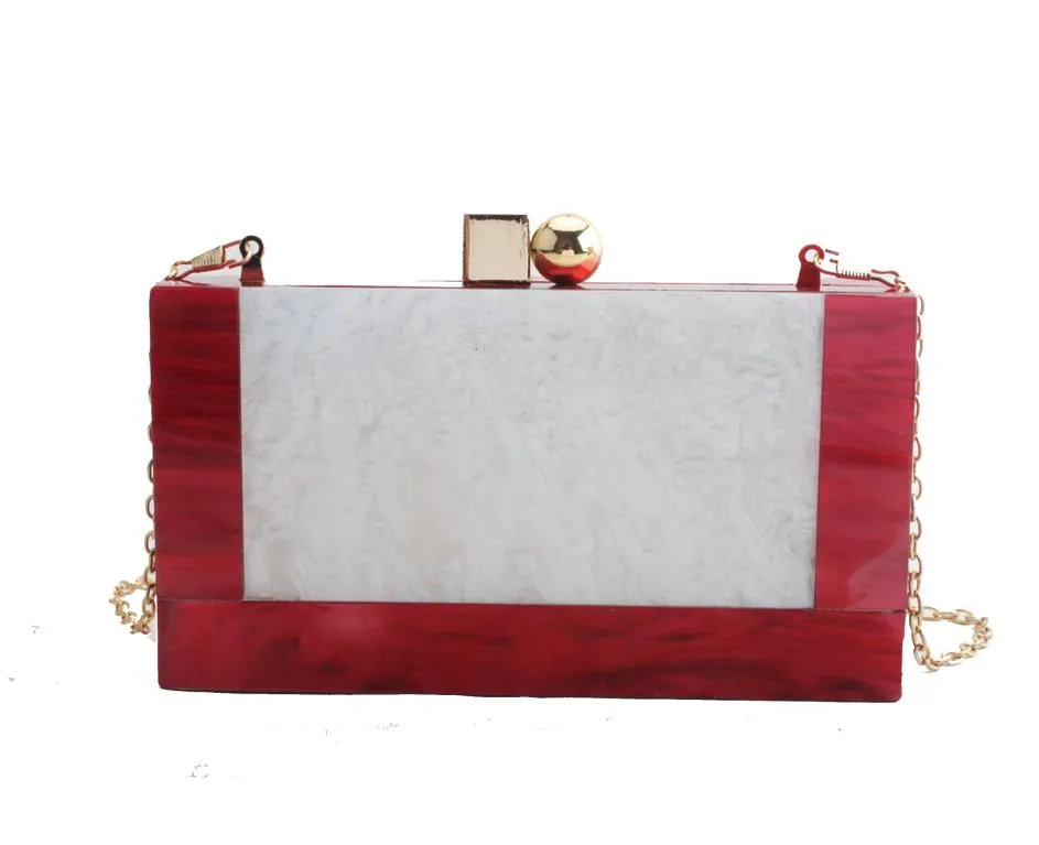 TEEK - Contrast Color Ball Block Clutch