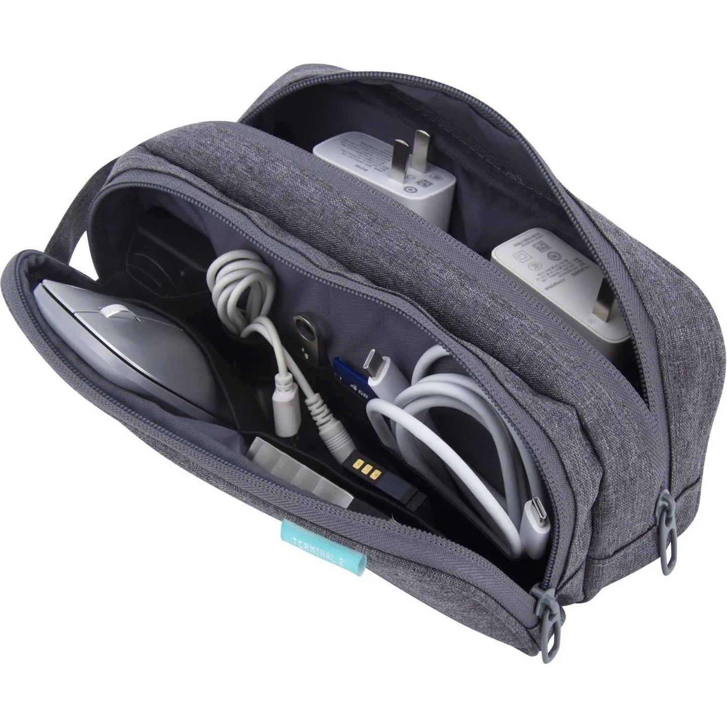 Terminal 2 Tech Storage Travel Bag (Grey) V2