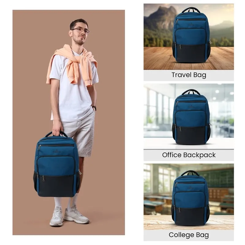 The Clownfish Expedition Series Laptop Bag - Durable & Travel-Friendly | USB   DC Ports Included | 25L Capacity | Blue