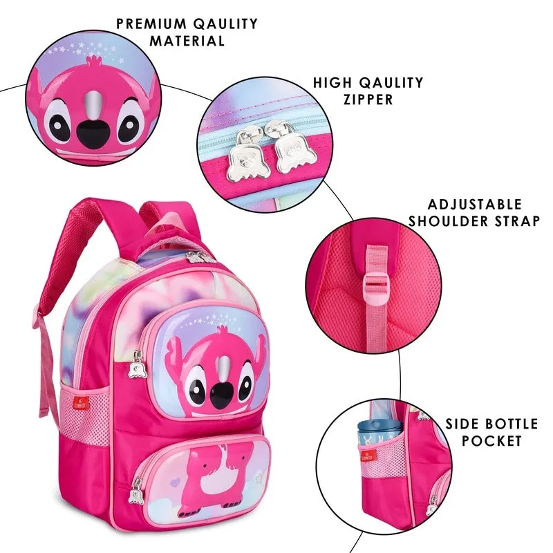 THE CLOWNFISH Little Champ Series Polyester 13.6 Litres Kids Backpack School Bag Daypack Sack Picnic Bag for Tiny Tots-Age Group 3-5 years (Midnight Blue)