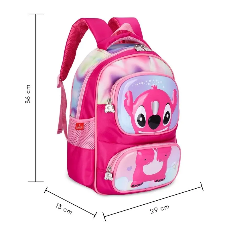 THE CLOWNFISH Little Champ Series Polyester 13.6 Litres Kids Backpack School Bag Daypack Sack Picnic Bag for Tiny Tots-Age Group 3-5 years (Midnight Blue)