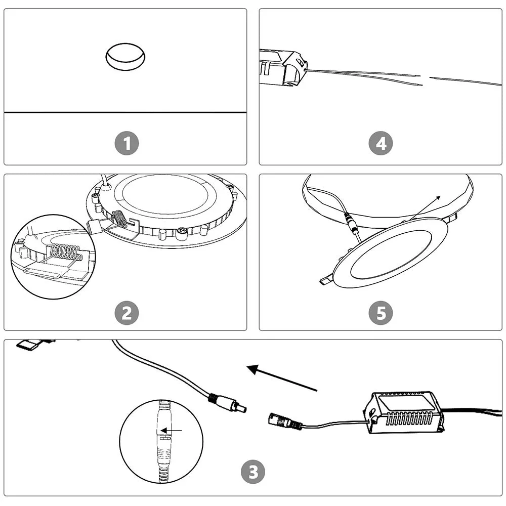 TheLAShop 18W SMD LED Downlight Ceiling Recessed Light Fixture White 12ct