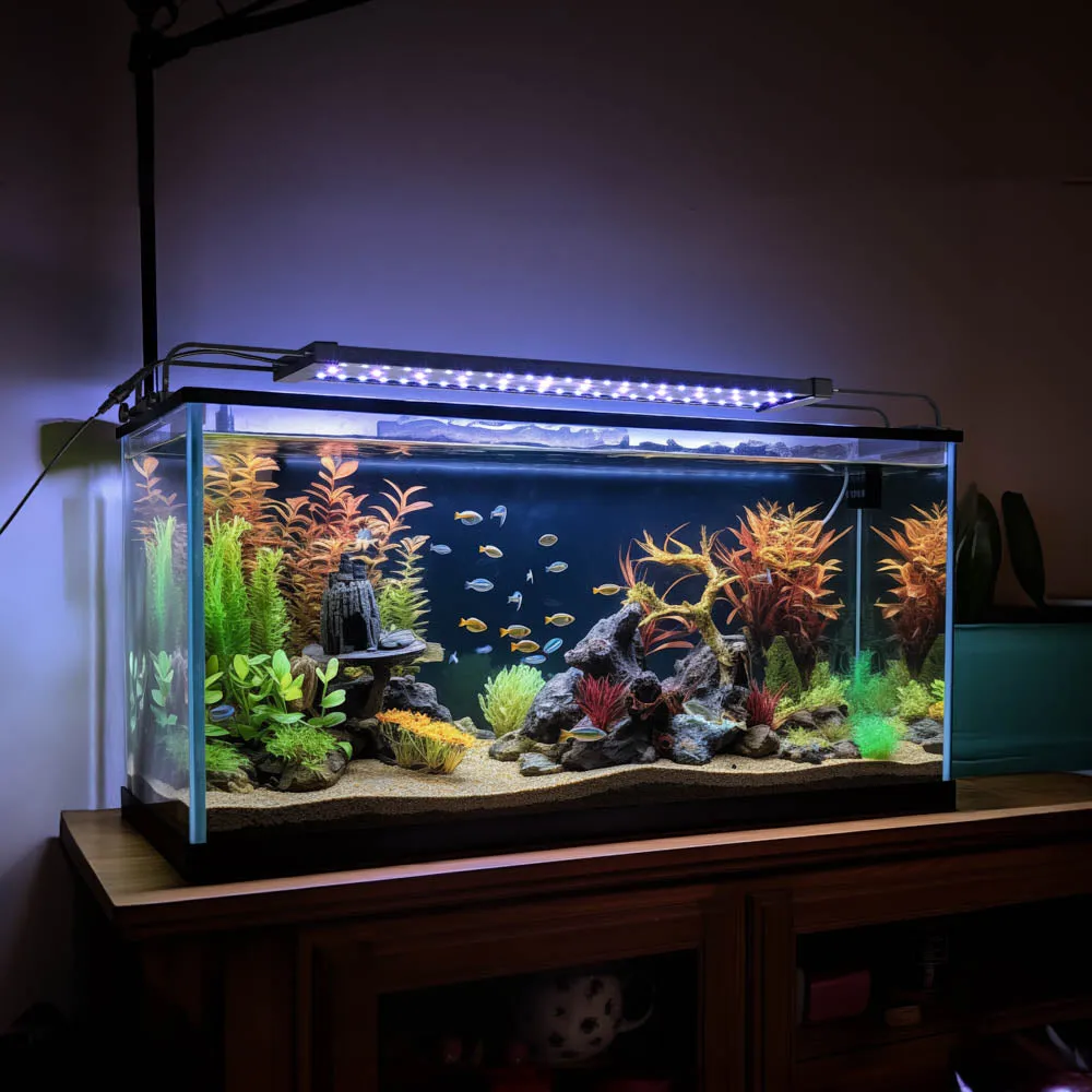 TheLAShop 24 inch Aquarium Light RGB APP & Panel Control Saltwater Freshwater