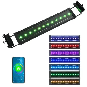 TheLAShop 24 inch Aquarium Light RGB APP & Panel Control Saltwater Freshwater