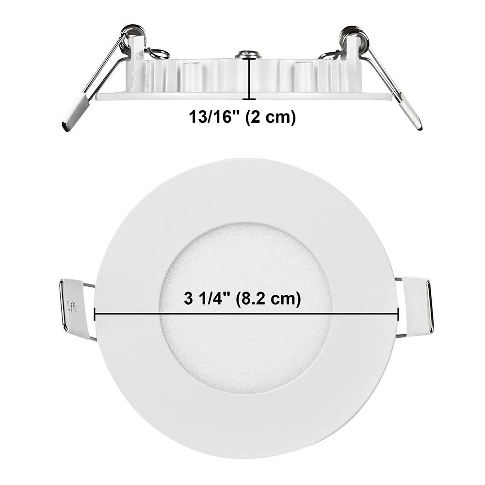 TheLAShop 3W SMD LED Downlight Ceiling Recessed Light Fixture 12-Pack