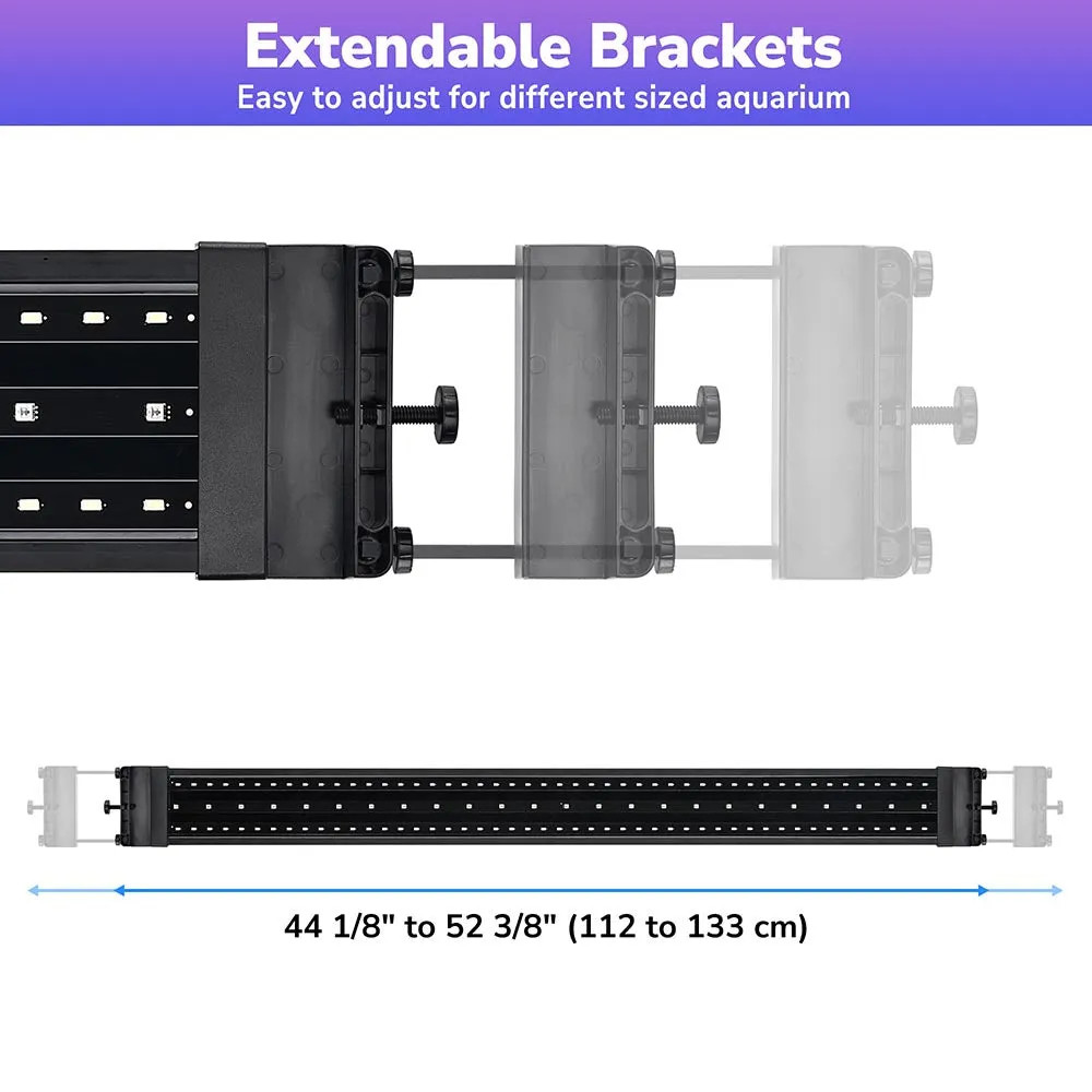 TheLAShop 48 inch Aquarium Light RGB APP & Panel Control Saltwater Freshwater