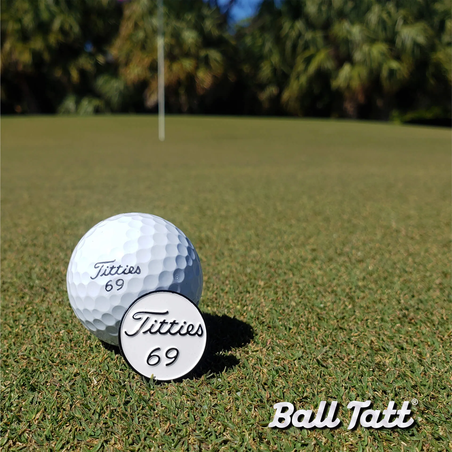 Titties 69 Golf Ball Stamp and Golf Marker Gift Set