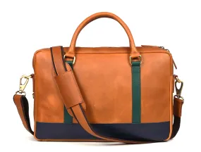 Tolredo Leather Leather Office Bag - Caramel Brown