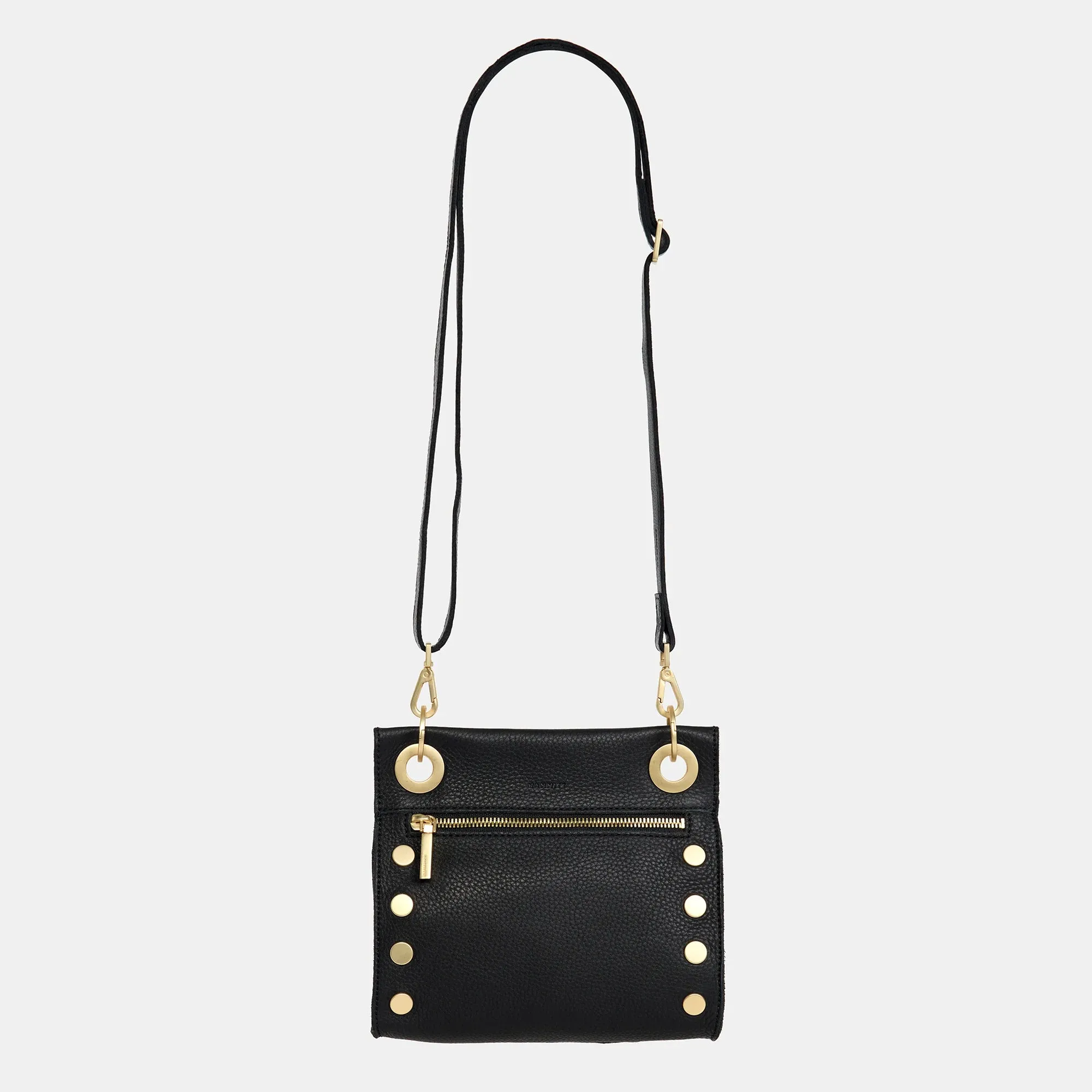 Tony Small Leather Crossbody Bag - Black