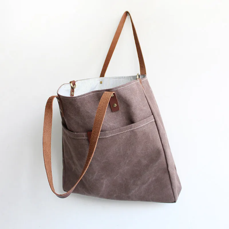 Tote bag Handmade Canvas Messenger Bag Shoulder Bag Handbag