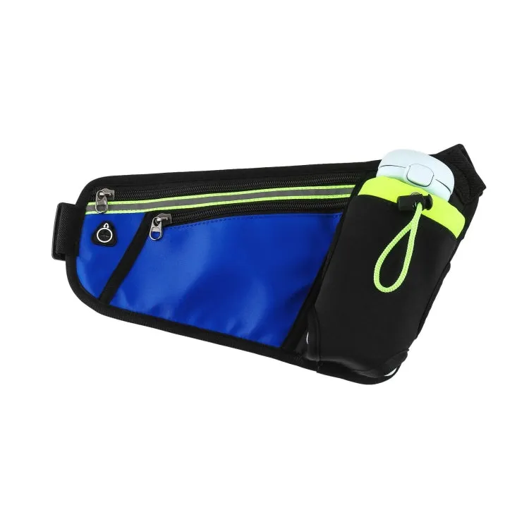 Triangle Sports Running Waist Bag Mobile Phone Water Bottle Bag, Size: 10 inch(Royal Blue)