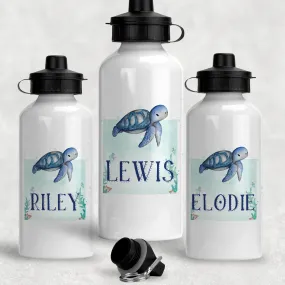 Turtle Personalised Aluminium Water Bottle 400/600ml