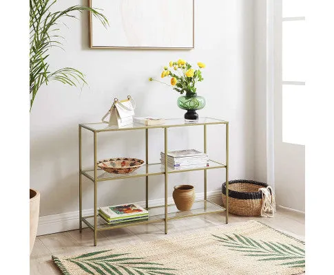 VASAGLE Sofa Console Table with 3 Shelves