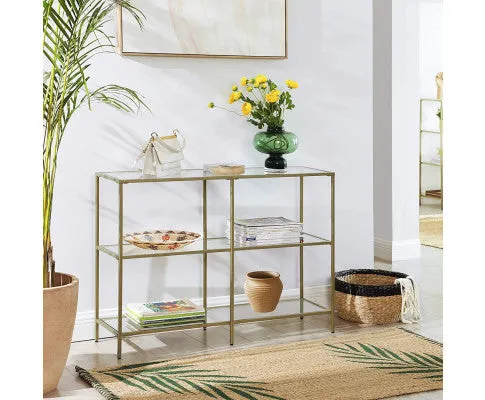 VASAGLE Sofa Console Table with 3 Shelves