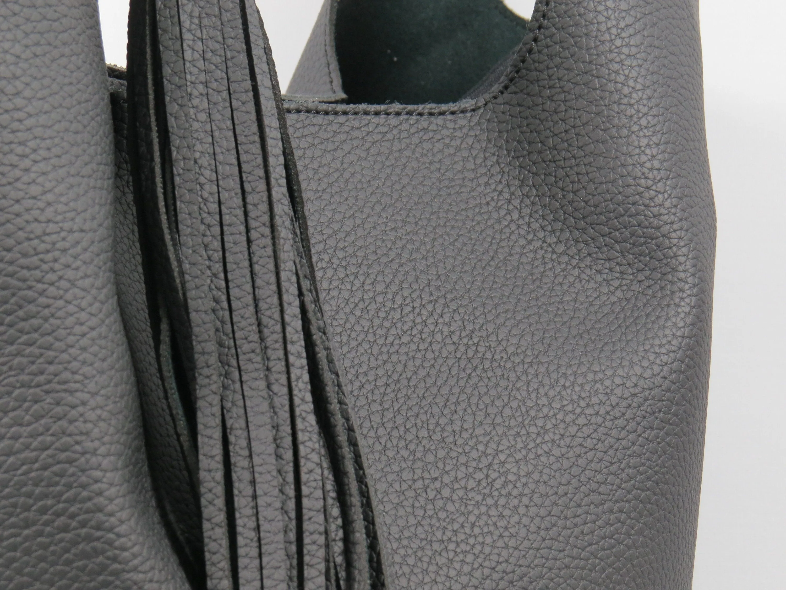 Vegan Leather Shopper Bag Large Leather Hobo Bag