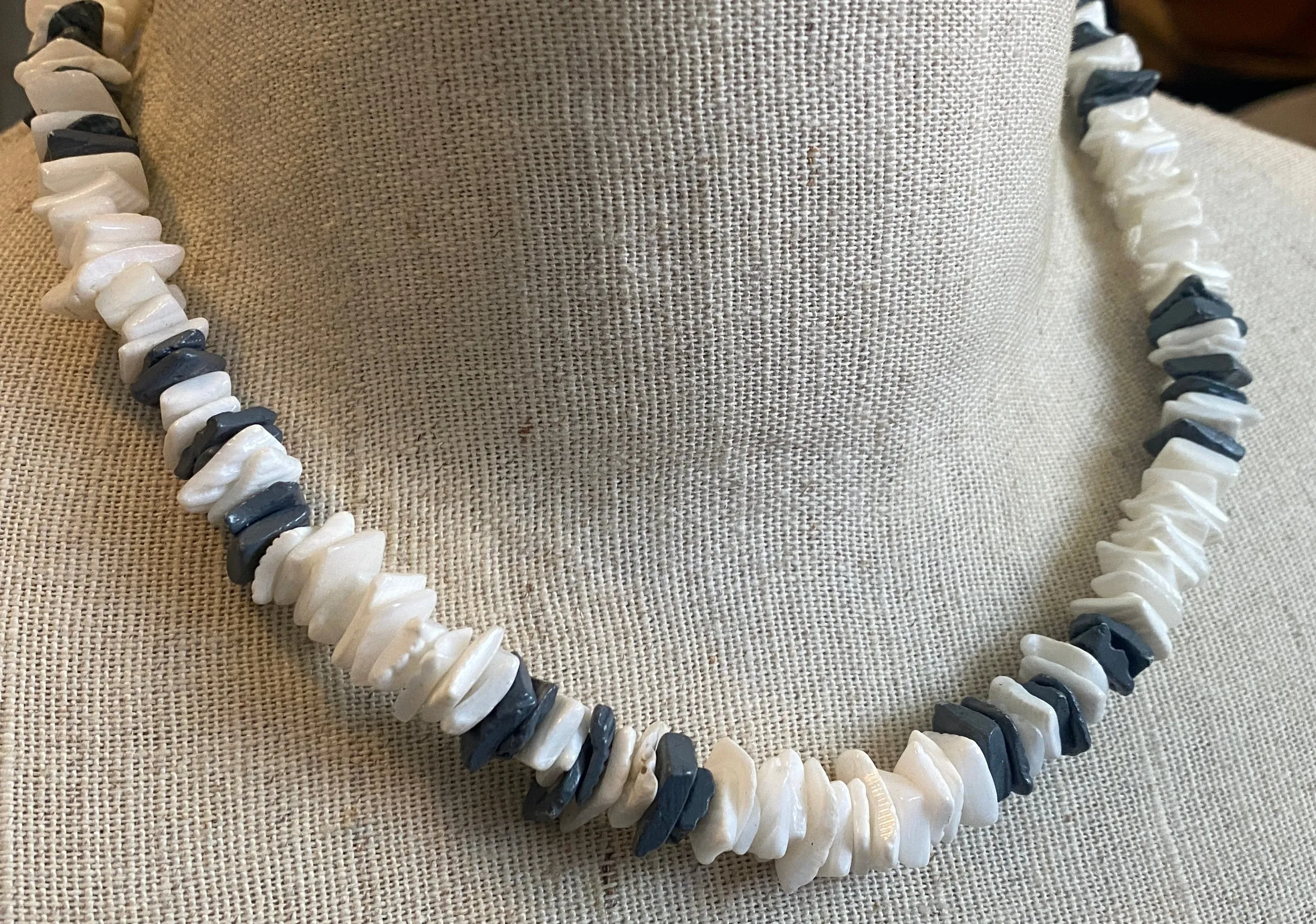 Vintage Heishi Real Shell Necklace