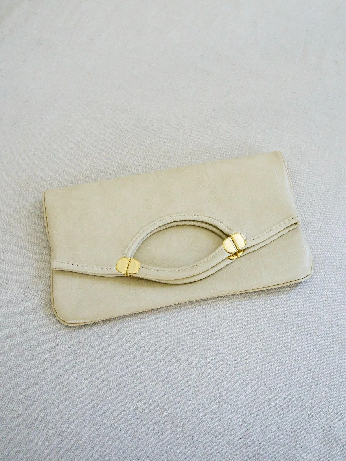 Vintage Vanilla Chic Naugahyde Bag