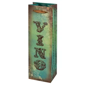 Vintage Vino Wine Bag