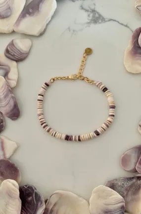 Wampum Heishi Shell Bracelet