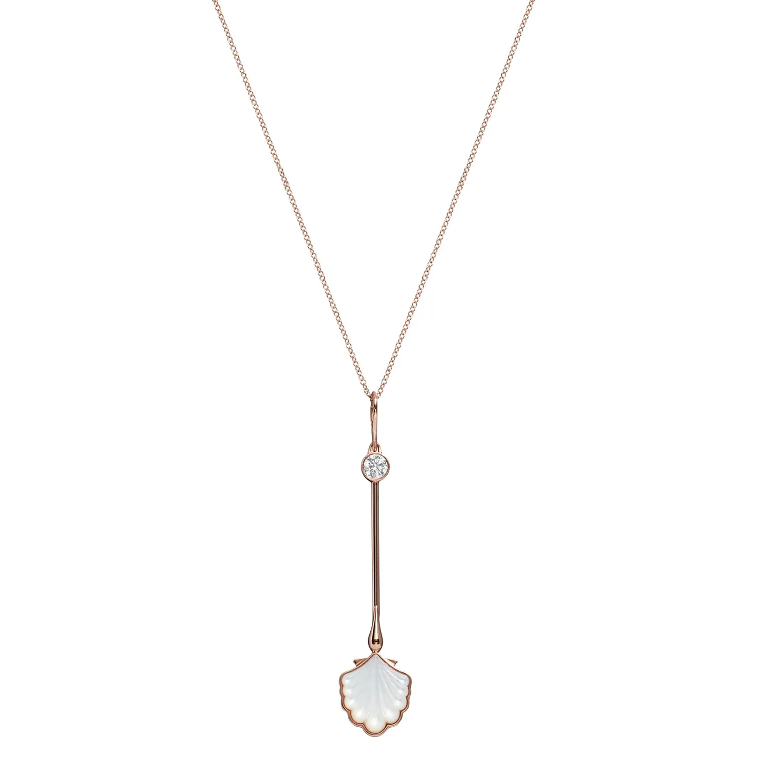 Water Wand Pendant in 18k Rose Gold