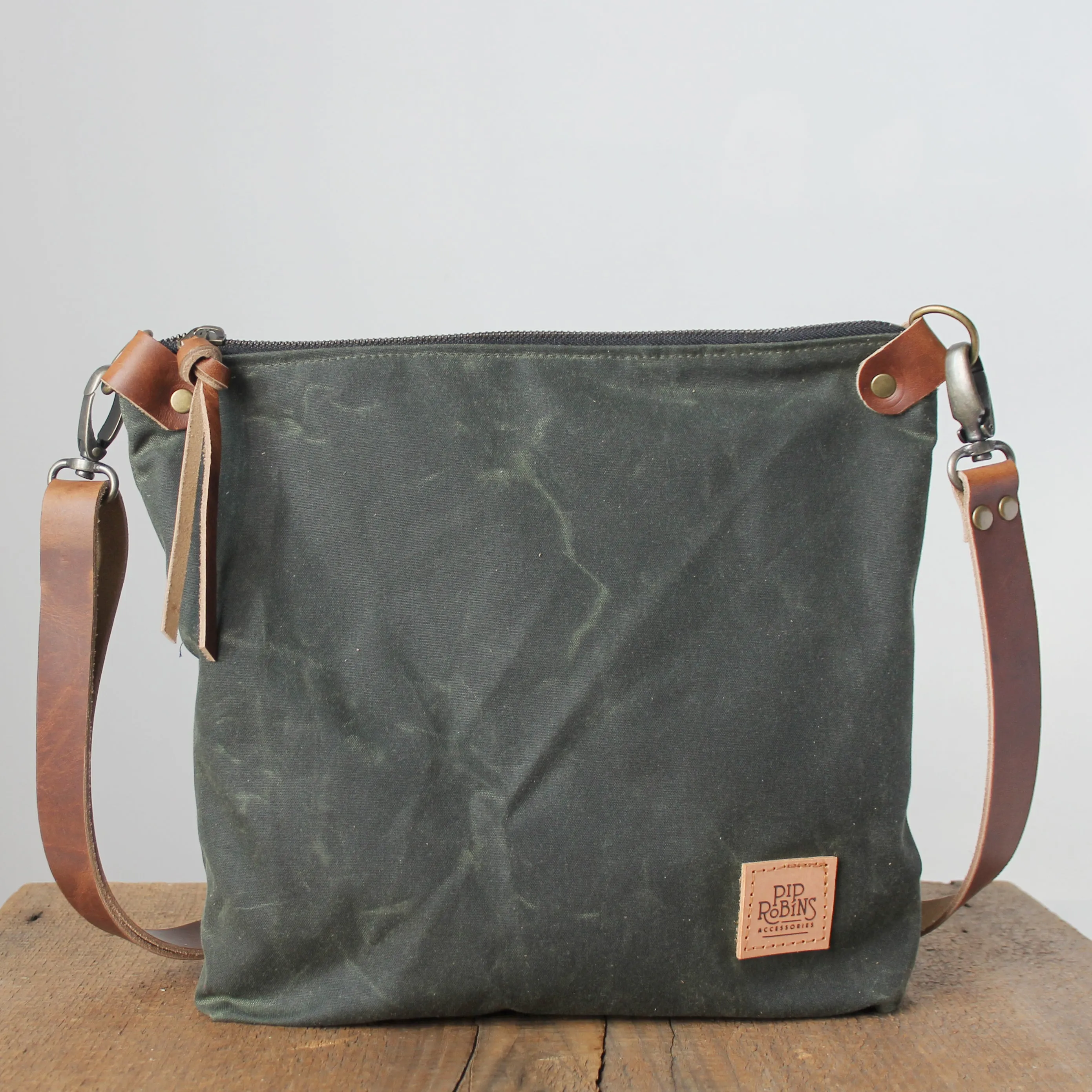 Waxed Canvas Day Bag Purse