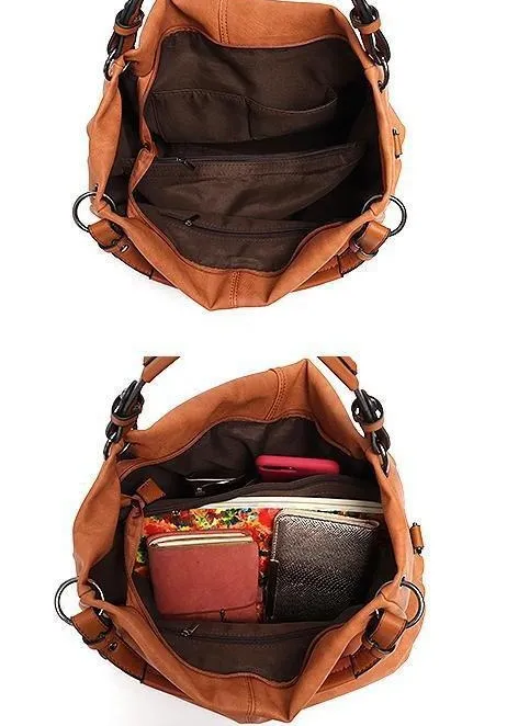 Women's Cruelty Free Vegan Leather Hobo Handbag