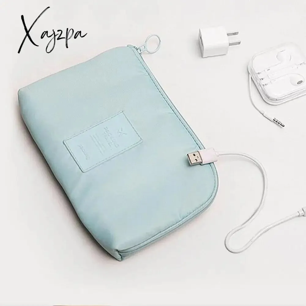 Xajzpa - Travel Accessory Cable Bag Portable Digital USB Electronic Organizer Gadget Case Travel Cellphone Charge Mobile Charger Holder